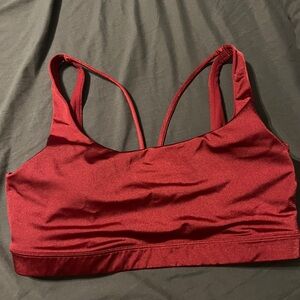 Athleta Deep Red Sports Bra